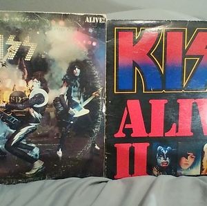 2 kiss live vinyl records